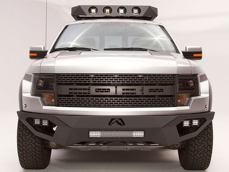 1014 FORD RAPTOR VENGEANCE FRONT BUMPER W/ NO GUARD MATTE BLACK