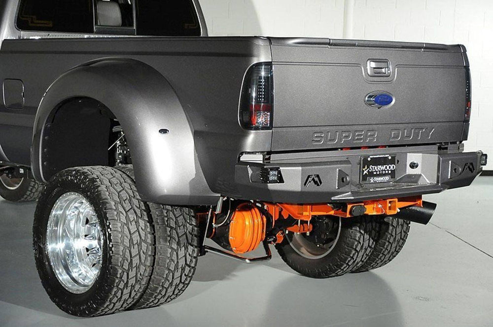 99-15 F250 F350 PREMIUM SENSOR REAR BUMPER MATTE BLACK