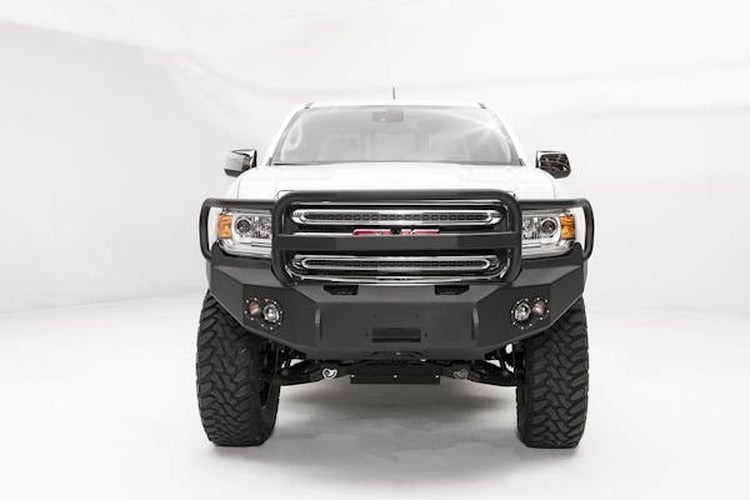 1518 CANYON WINCH BUMPER W/ FULL GRILL GUARD BARE STEEL