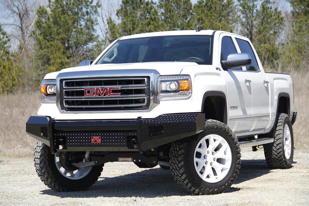 0713 SIERRA 1500 BLACK STEEL NO GUARD W/ TOW HOOKS