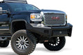 15C SIERRA 2500/3500 FRONT ELITE RANCH BUMPER W/ NO GUARD W/ TOW HOOKS MATTE BL