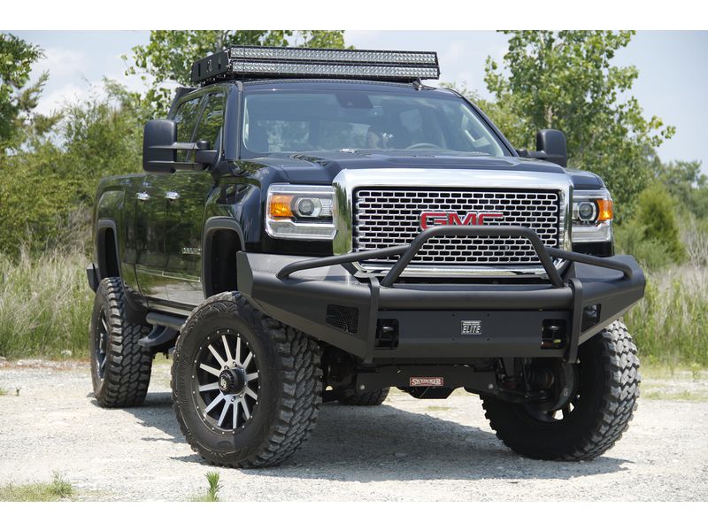 15C SIERRA 2500/3500HD 2500/3500 FRONT ELITE RANCH BUMPER W/ PRERUNNER GUARD W