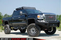 15C SIERRA 2500/3500 FRONT ELITE RANCH BUMPER W/ NO GUARD W/ TOW HOOKS MATTE BL