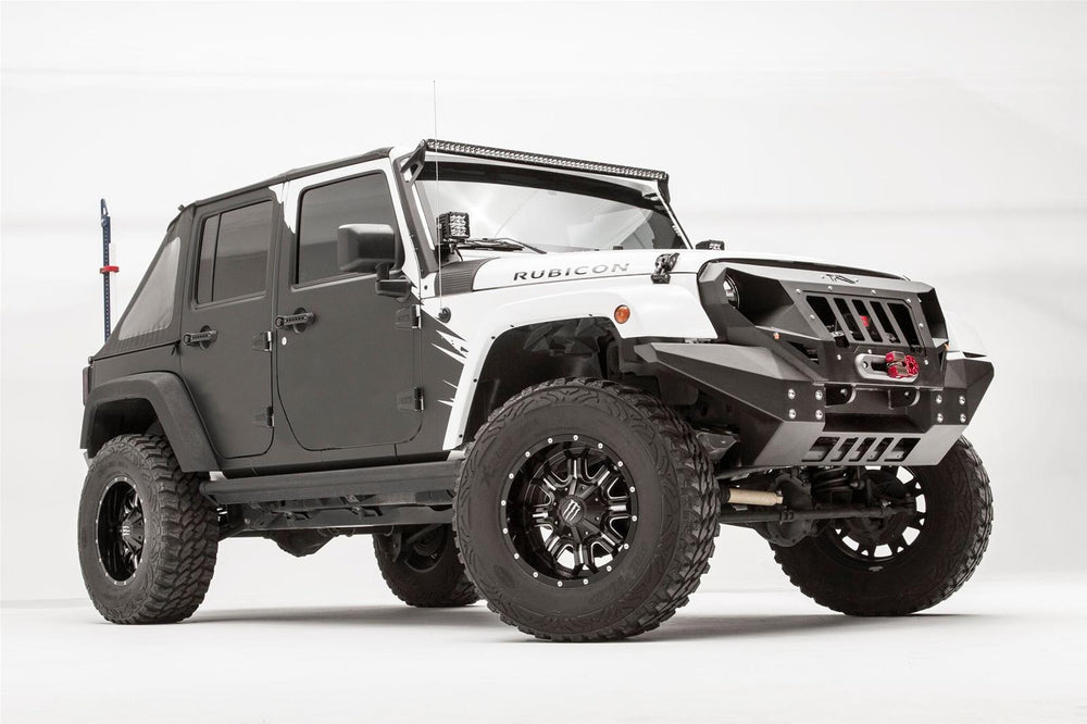 0718 WRANGLER JK FRONT FULL WIDTH GRUMPER BARE STEEL
