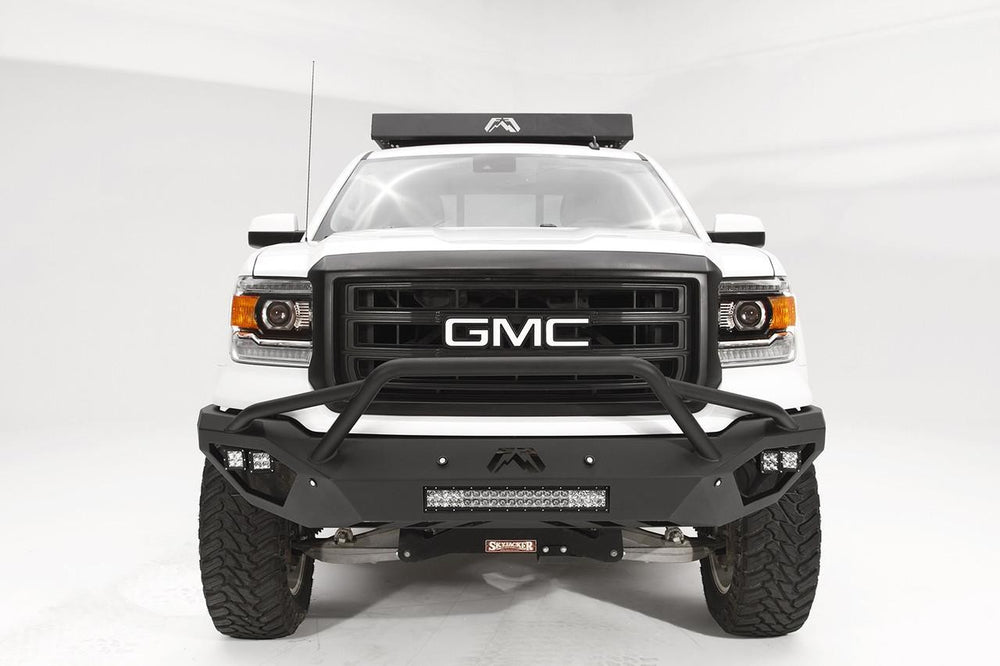 1415 SIERRA 1500 VENGEANCE FRONT SENSOR BUMPER W/ PRERUNNER GUARD MATTE BLACK