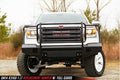 1415 SIERRA 1500 BLACK STEEL FULL GRILL GUARD W/ TOW HOOKS