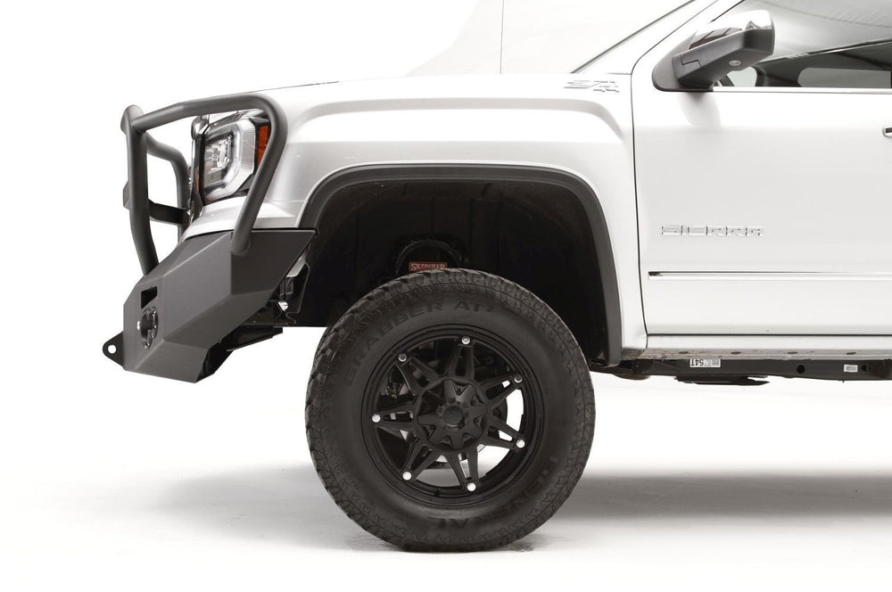 1618 SIERRA 1500 WINCH BUMPER W/ FULL GUARD MATTE BLACK