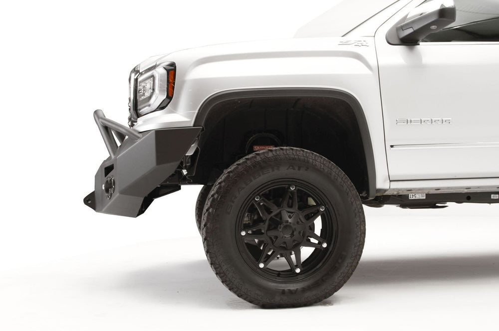 1618 SIERRA 1500 WINCH BUMPER W/ PRERUNNER GUARD MATTE BLACK