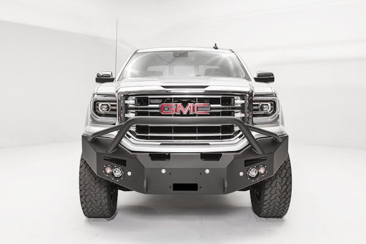 1618 SIERRA 1500 WINCH BUMPER W/ PRERUNNER GUARD BARE STEEL