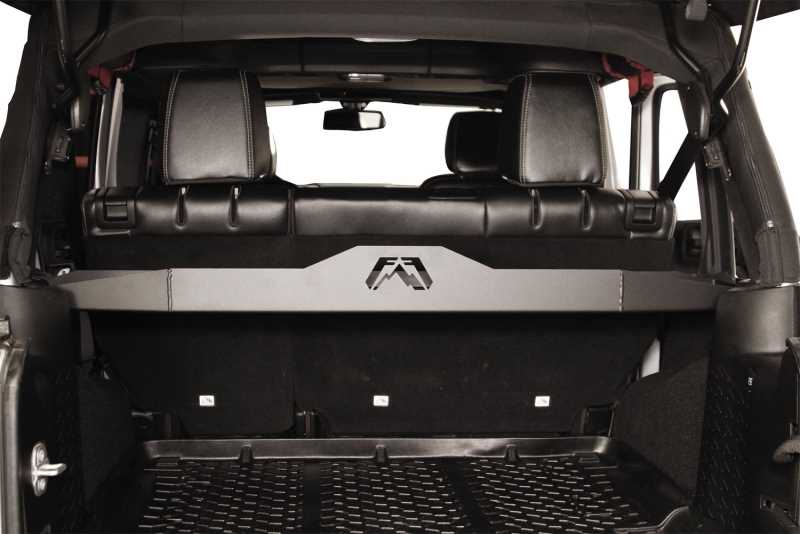 0718 JEEP UNLIMITED REAR CARGO DIVIDER MATTE BLACK