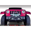 0718 WRANGLER JK FMJ STUBBY WINCH BUMPER MATTE BLACK