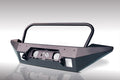 0718 WRANGLER JK FMJ FULL WIDTH WINCH BUMPER WITH GRILL GUARD MATTE BLACK
