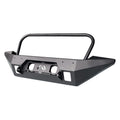 0718 WRANGLER JK FMJ FULL WIDTH WINCH BUMPER WITH GRILL GUARD MATTE BLACK