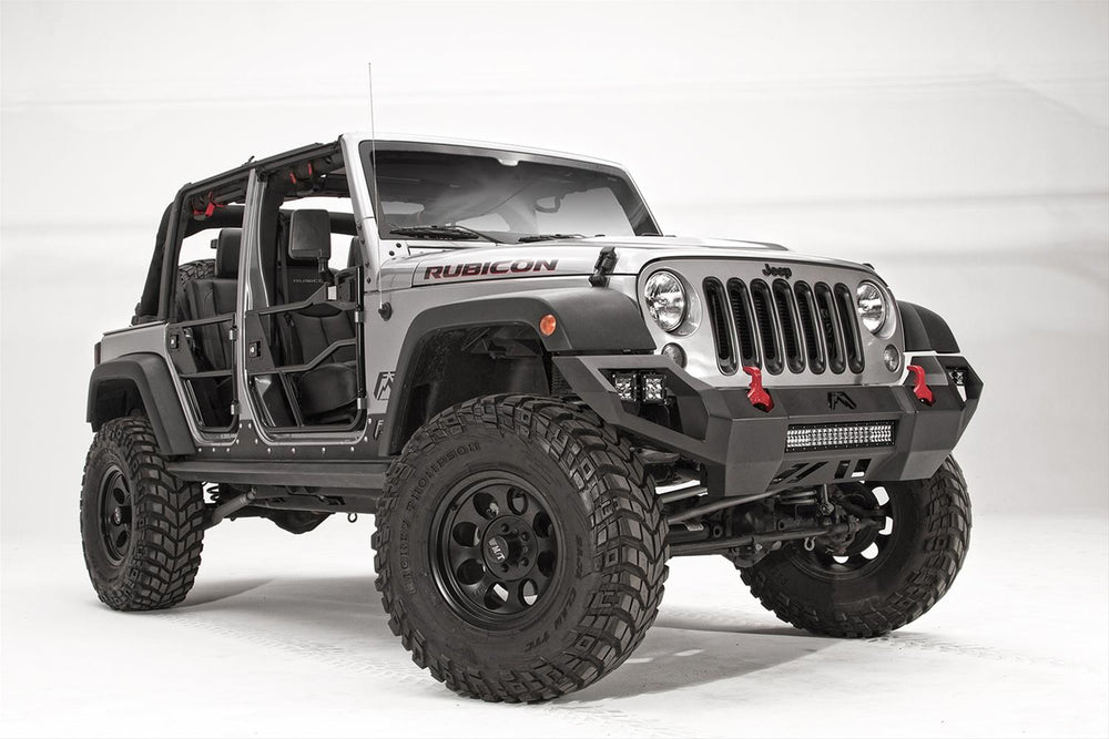 0718 WRANGLER JK VENGEANCE FRONT BUMPER W/ NO GUARD MATTE BLACK
