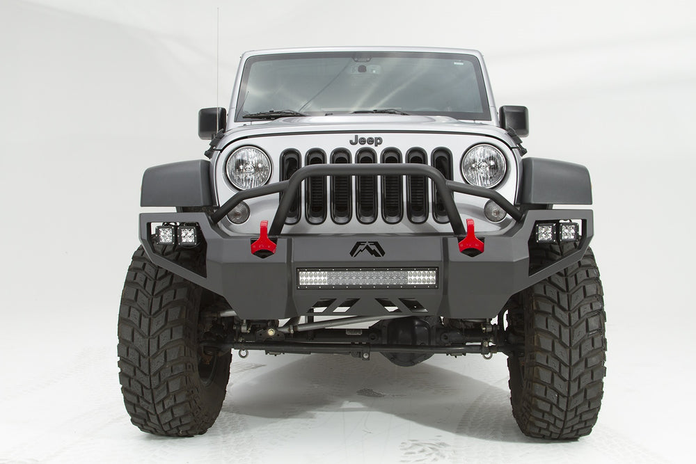 0718 WRANGLER JK VENGEANCE FRONT BUMPER W/ PRERUNNER GUARD MATTE BLACK