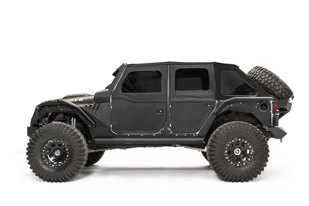 4 Door Jeep JK Rear Fender Flare Bare; 4 Door Jeep JL Rear Fender Flare Bare (must use base fender JL2001-1)