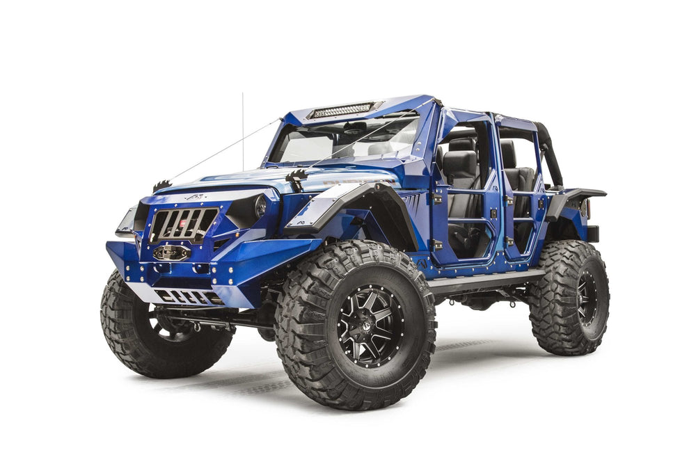 4 Door Jeep JK Front Wide Flare Bare; 4 Door Jeep JL Front Wide Flare Bare (must use base fender JL2000-1)