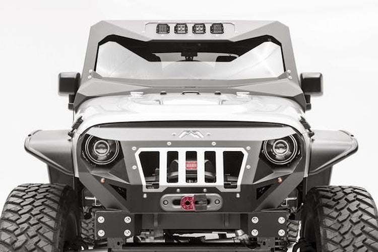 Jeep JK Front ViCowl 4 Light Insert Bare Steel