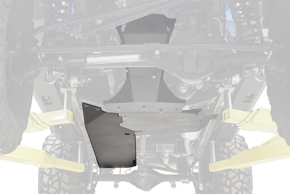 0718 JEEP JK UNLIMITED GAS TANK SKIDPLATE BARE STEEL