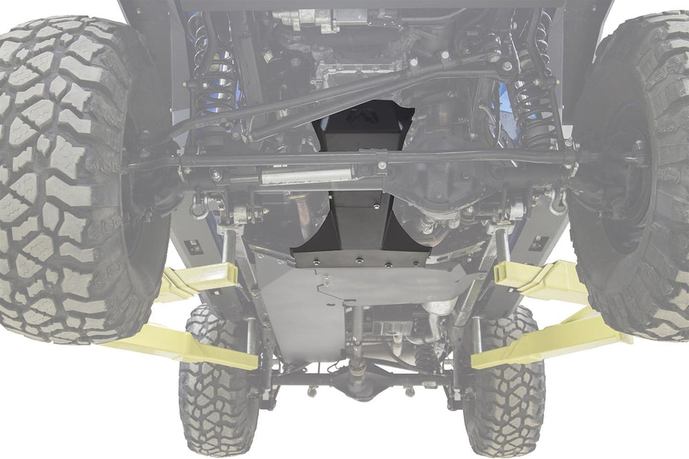 0718 JEEP JK UNLIMITED TRANSMISSION & OIL PAN SKIDPLATE BARE STEEL