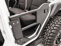 Jeep JL Rear Half Tube Doors Bare; Gladiator JT Rear Half Tube Doors Bare Steel