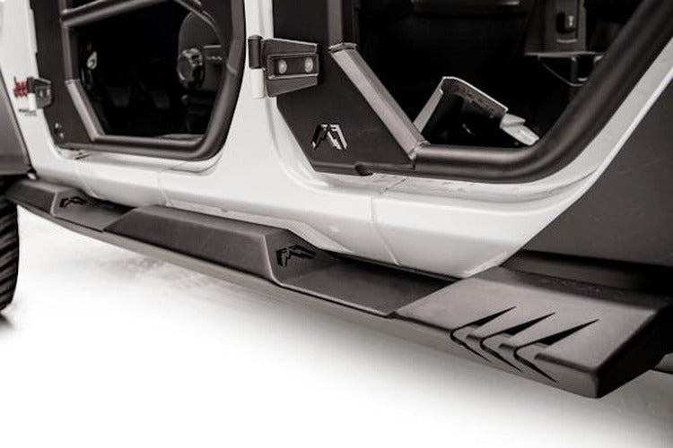 18C JEEP JL 4 DOOR LIGHTWEIGHT ROCK SLIDERS BARE STEEL