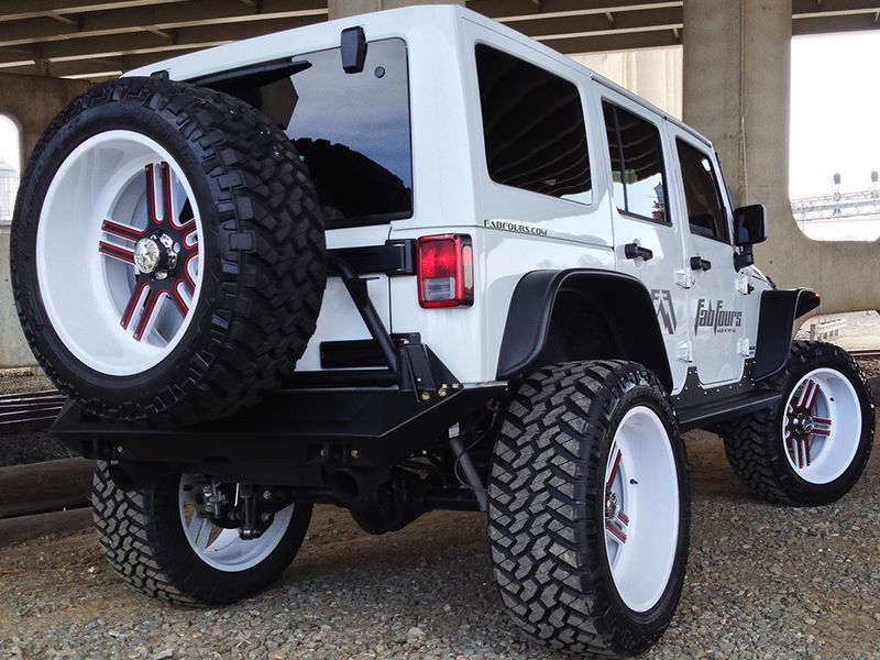 9717 JEEP TJ/LJ/JK REAR TIRE CARRIER (NEEDS BASE BUMPER) MATTE BLACK