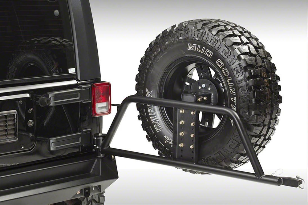 9717 JEEP TJ/LJ/JK TIRE CARRIER BARE STEEL (NEEDS BASE BUMPER)