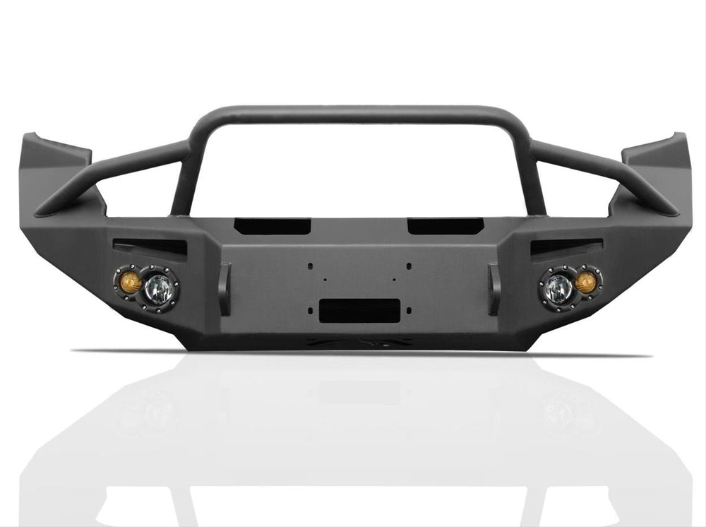 0713 TUNDRA WINCH BUMPER W/ PRERUNNER GRILL GUARD MATTE BLACK
