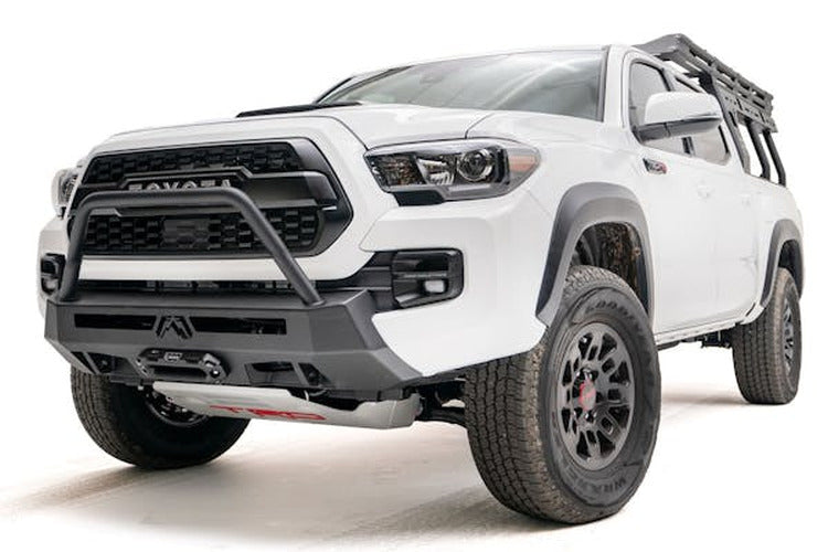 16C TOYOTA TACOMA WINCH MOUNT W/ HIGH PRERUNNER GUARD BARE STEEL