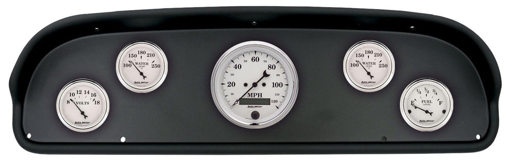 DIRECT FIT DASH KIT (3 3 8in X1 2 1 16in X4) FORD F100 57-60 OLD-TYME WHITE