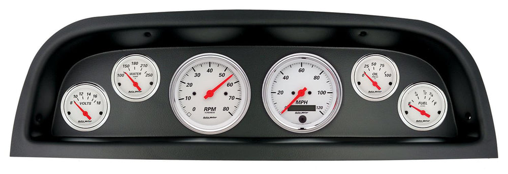 DIRECT FIT DASH KIT (3 3 8in X2 2 1 16in X4) CHEVROLET TRUCK 60-63 ARCTIC WHITE