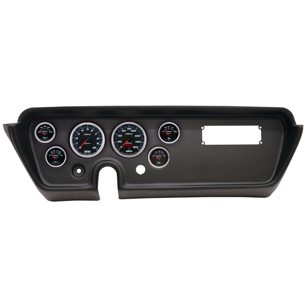 67 PONTIAC GTO/LEMANS 33/8IN X 2 & 21/16IN X 4 DIRECT FIT DASH KIT COBALT