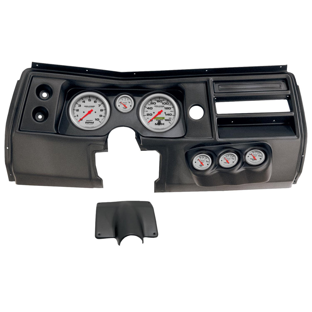 68 CHEVY CHEVELLE NO VENT 5IN X 2 & 21/16IN X 4 DIRECT FIT DASH KIT ULTRALITE