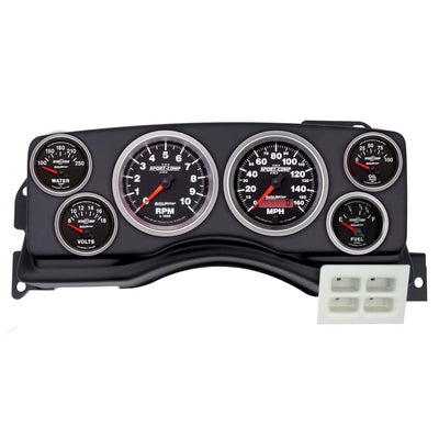 DIRECT FIT DASH KIT (3 3 8in X2 2 1 16in X4) FORD MUSTANG 87-89 SPORT-COMP II