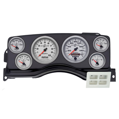 DIRECT FIT DASH KIT (3 3 8in X2 2 1 16in X4) FORD MUSTANG 87-89 ULTRA-LITE II