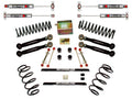 Jeep TJ Standard Lift Kit 2.5 Inch Lift Includes Front/Rear Coil Springs Lower Links Rear Track Bar Relocation Bracket Transfer Case Lowering Kit Skyjacker