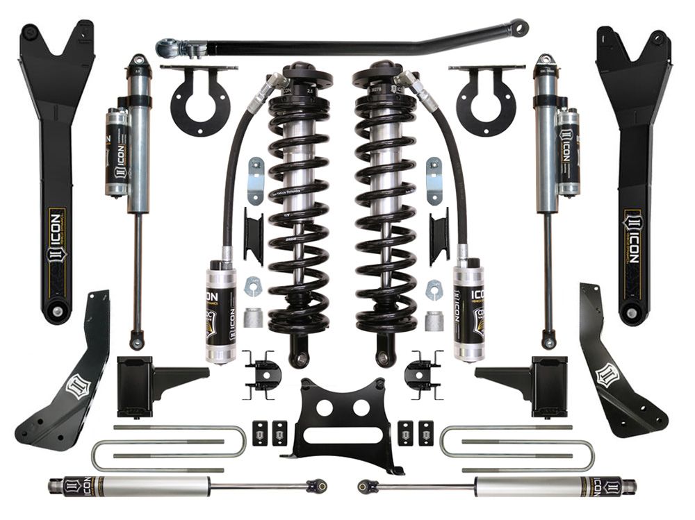 08-10 Ford F250/F350 4-5.5 Inch Stage 5 Coilover Conversion System W Radius Arm Icon Vehicle Dynamics