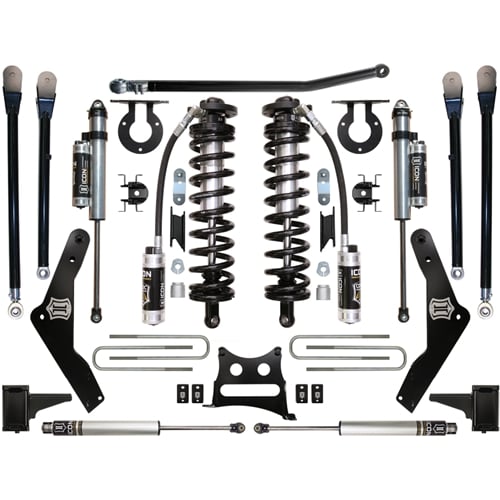 11-16 Ford F250/F350 4-5.5 Inch Stage 5 Coilover Conversion System W Radius Arm Icon Vehicle Dynamics