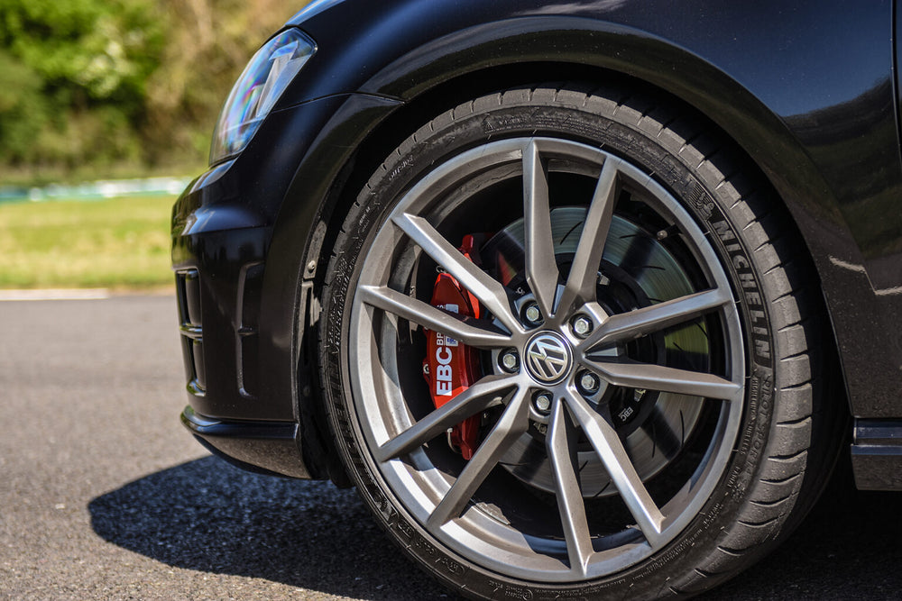 EBC 15-21 Volkswagen GTI Mk7 Black Apollo-4 Calipers 355mm Rotors Front Big Brake Kit