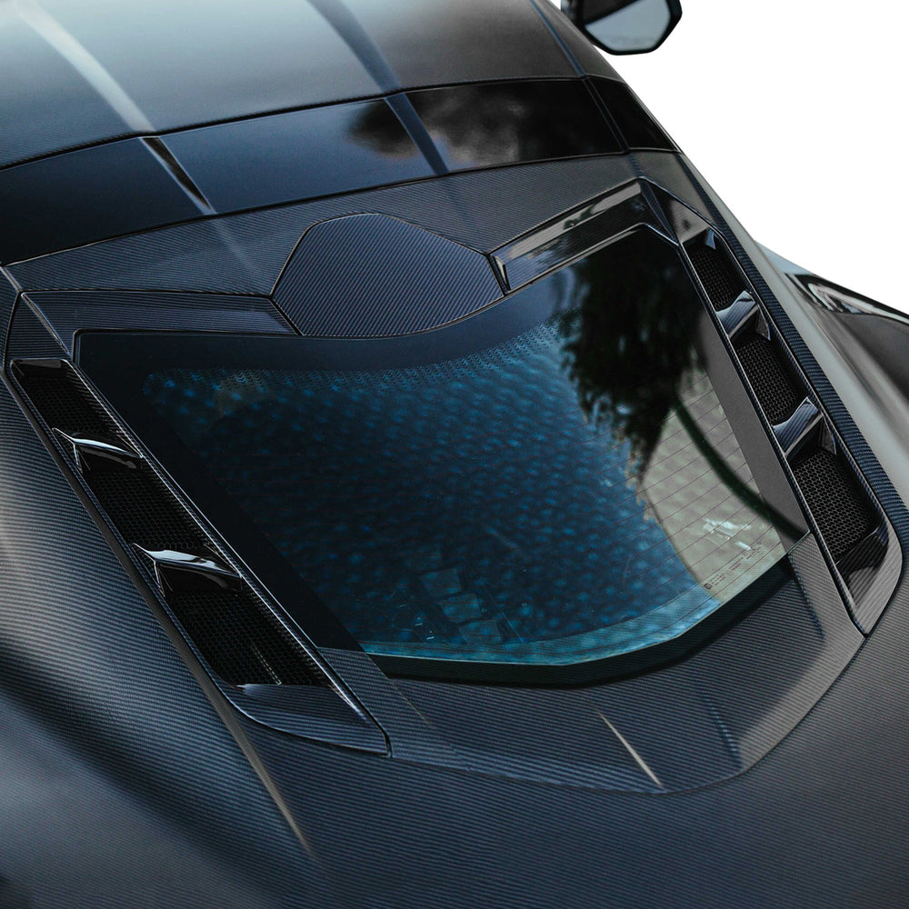 Anderson Composites 20-21 Chevrolet Corvette C8 Carbon Fiber Rear Hatch Vents