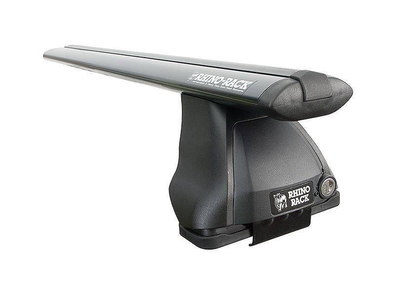 Rhino-Rack 07-18 Jeep Wrangler 2 Door SUV Vortex RLT600 Track Mount 2 Bar Roof Rack - Black