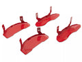 Set Of 4 Caliper Covers Engraved Front And Rear GMC Red Finish Silver Characters 2024-2024 GMC Sierra MGP Caliper Covers
