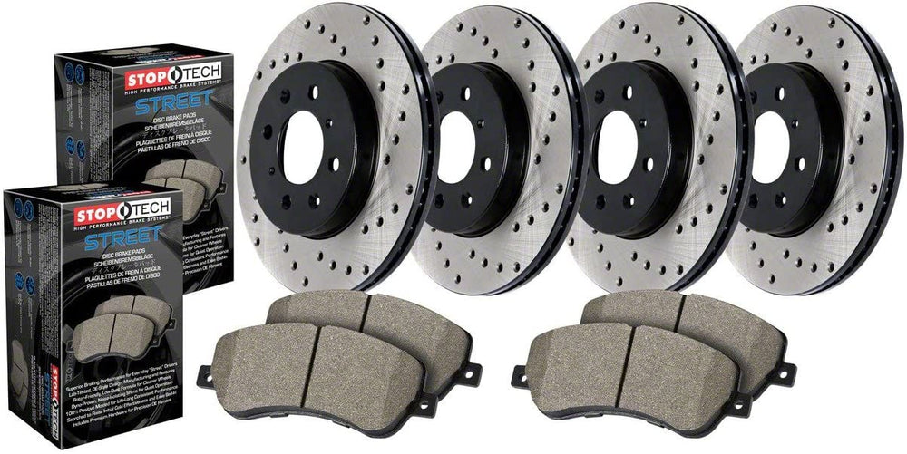 Street Axle Pack, Drilled, 4 Wheel