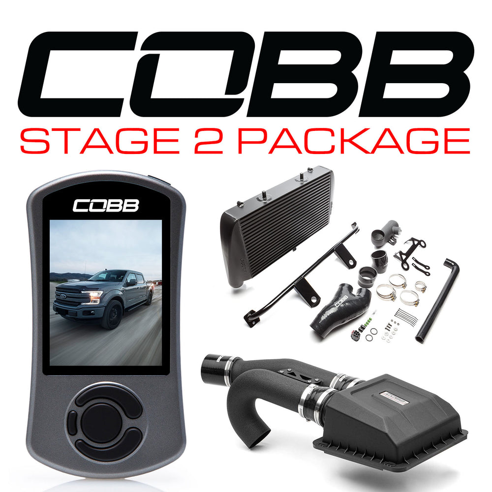 Cobb 17-19 Ford F-150 Ecoboost 3.5L w/TCM Stage 2 Power Package - Black
