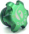 Fleece Performance 13-18 Dodge Cummins Green Anodized Billet Fuel Cap