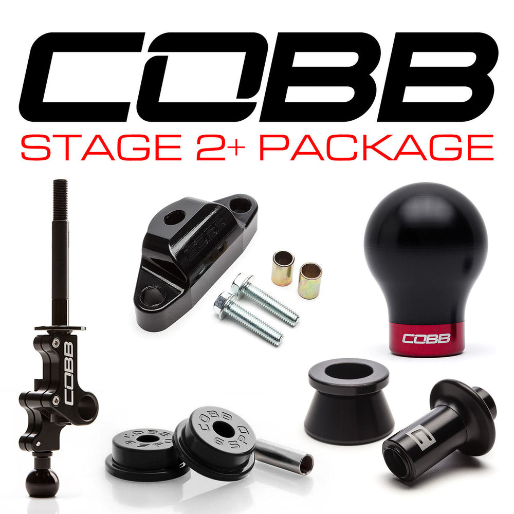 Cobb Subaru STI 6MT Stage 2+ Drivetrain Package w/Weighted White Knob + White/Race Red Lockout