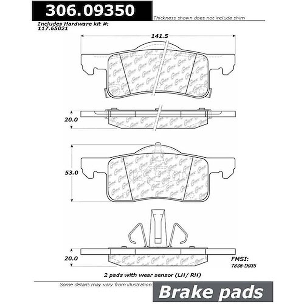 Fleet Performance Brake Pad w/Hardware