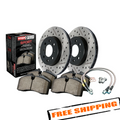 Sport Axle Pack, Drilled & Slotted, Rear