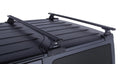 Rhino-Rack 07-18 Jeep Wrangler 2 Door SUV Vortex RLT600 2 Bar Backbone Roof Rack - Black